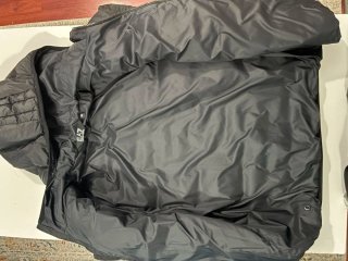 Giacca imbottita nera emporium armani EA7