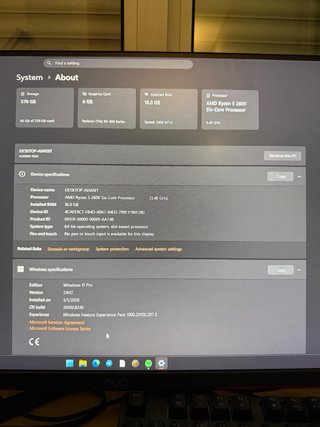 PC Gaming Ryzen 5 2600, RX 480 4GB, 16GB RAM