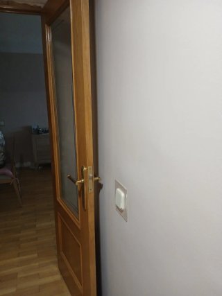 Puerta Interior de Madera con Cristal
