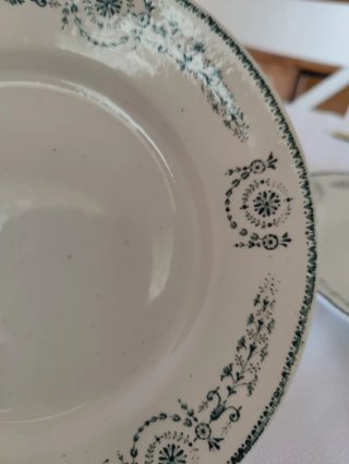6 Platos Semihondos Antiguos Luneville