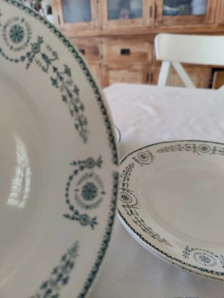 6 Platos Semihondos Antiguos Luneville