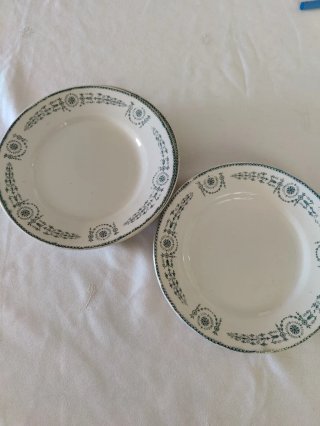 6 Platos Semihondos Antiguos Luneville