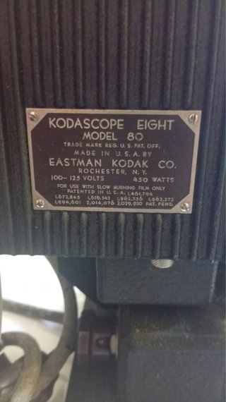 Proyector Kodascope Eight Modelo 80