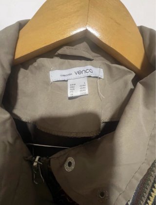 Talla L. Chaqueta tipo parka estilo étnico VENCA