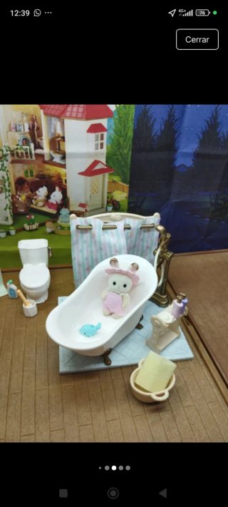 Sylvanian Families set Baño Juguete
