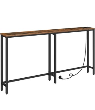 Tavolo Consolle HOOBRO Stretto in Legno e Metallo