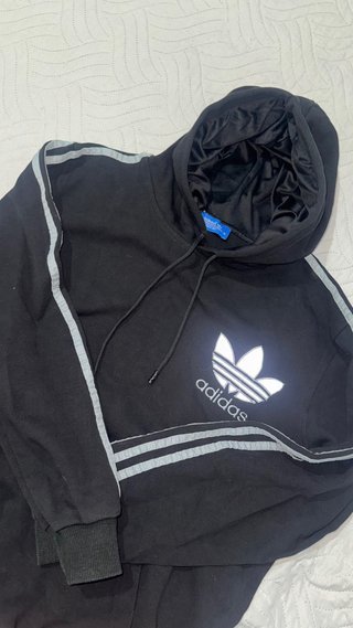 Felpa nera adidas
