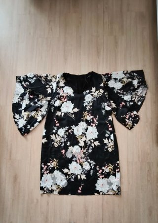 Vestido Estilo Asiático Floral