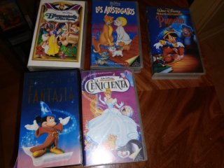 Lote de 5 Películas VHS Disney