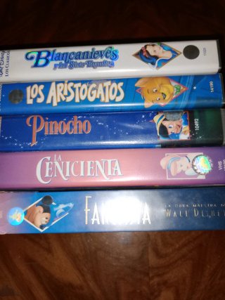 Lote de 5 Películas VHS Disney
