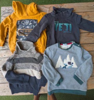 Lote 4 sudaderas 3 años
