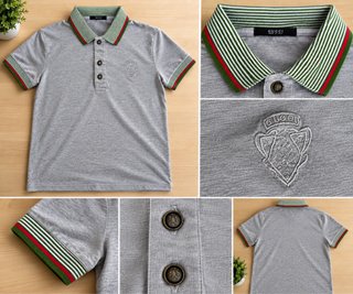 Polo Gucci Gris Jaspeado Talla S