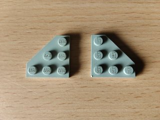 2x ali piccole grigie LEGO