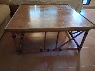 Mesa baja salón madera
