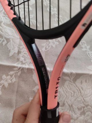 Raqueta de tenis junior rosa