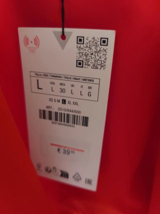 Americana Torera Roja Zara Talla S
