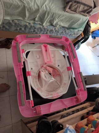 Andador para bebé rosa