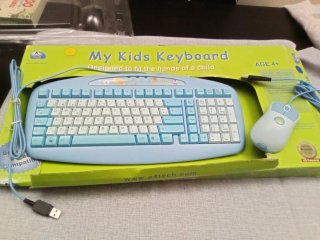 Teclado y Ratón Infantil A4Tech Azul