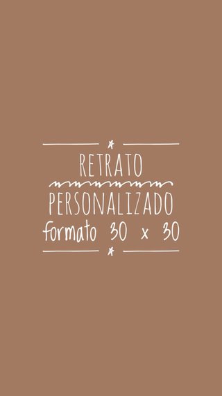 Retrato Personalizado 30x30