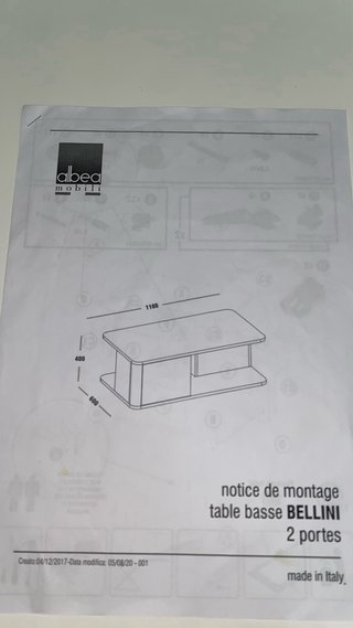 NUEVO!! Mesa de centro blanca