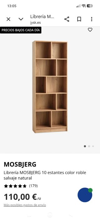 Estantería Jysk Mosbjerg Madera