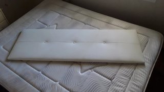 Cabecero polipiel blanco 150 cm