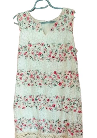 Vestido talla 44, vestido floral, vestido encaje