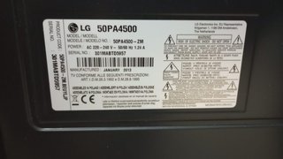 Despiece TV Plasma LG 50PA4500