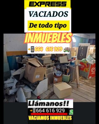 Vaciado de inmuebles, pisos y locales almacén