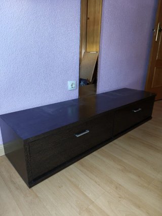 Mueble Bajo TV o Espejo Wengué