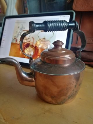 Tetera de Cobre Antigua Holandesa