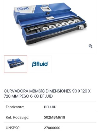 Curvadora de tubos MBM618