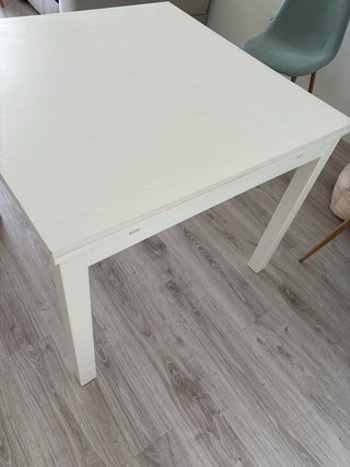 Mesa extensible Ikea 90x90 blanca