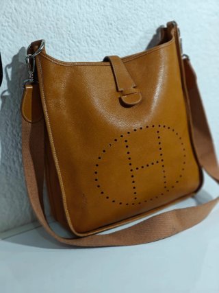 Bolso Hermès Marrón Cuero