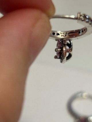 Conjunto Pandora Corazón Rosa y Circonitas