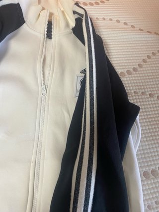 Chaqueta Adidas Blanca y Negra