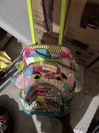 Mochila Toto con ruedas multicolor