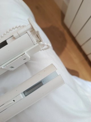 Cortinas blancas de tela
