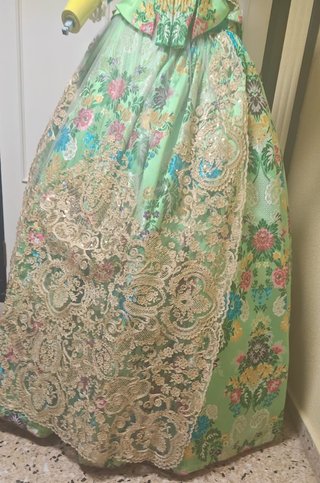 Traje de Fallera Siglo XVIII Verde