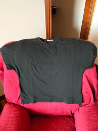 Camiseta Negra de Manga Corta de chico