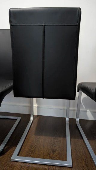 Set de 6 Sillas de Salón Negras