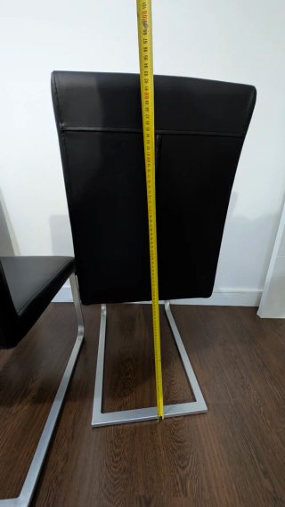 Set de 6 Sillas de Salón Negras