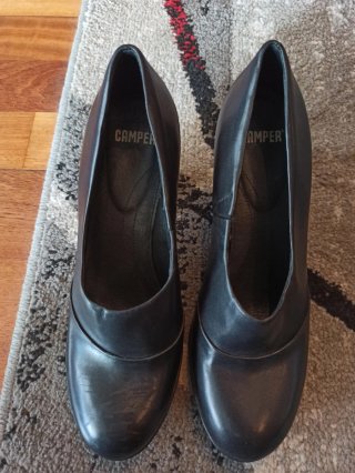 Zapatos de piel con tacón Camper