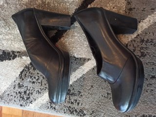 Zapatos de piel con tacón Camper