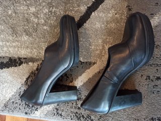 Zapatos de piel con tacón Camper