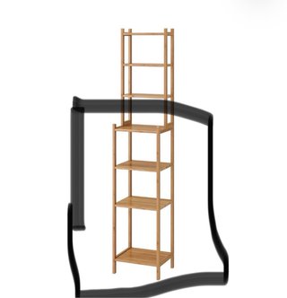 Estantería Vertical de Bambú