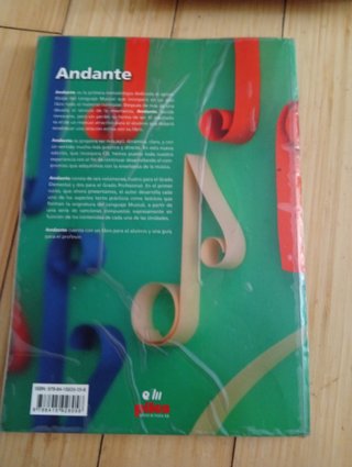 Libro Lenguaje Musical Andante 2º Curso