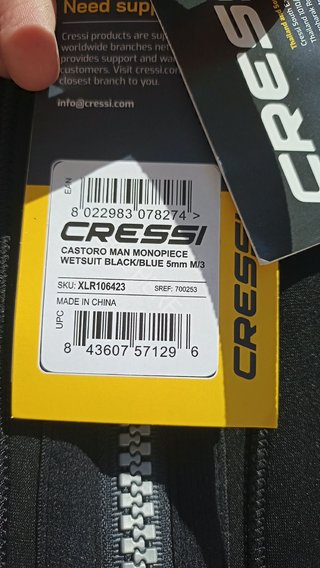 ESTRENA Neopreno Cressi Castoro 5mm Talla M