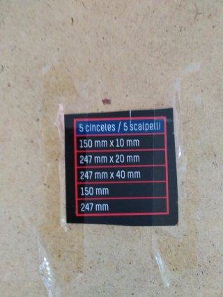 Set de cinceles para martillo neumático