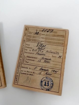 Cartillas Racionamiento II Guerra Mundial